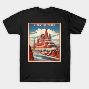 Nizhny Novgorod Russia Vintage Tourism Poster T-Shirt